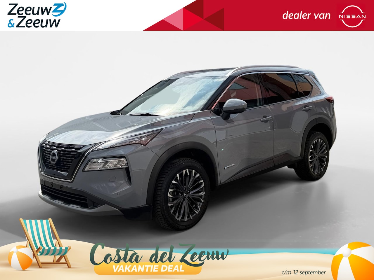 Nissan X-Trail - 1.5 e-Power Tekna | Navigatie | Schuif-/ Kanteldak | Stoelverwarming voor & achter | 360 c - AutoWereld.nl