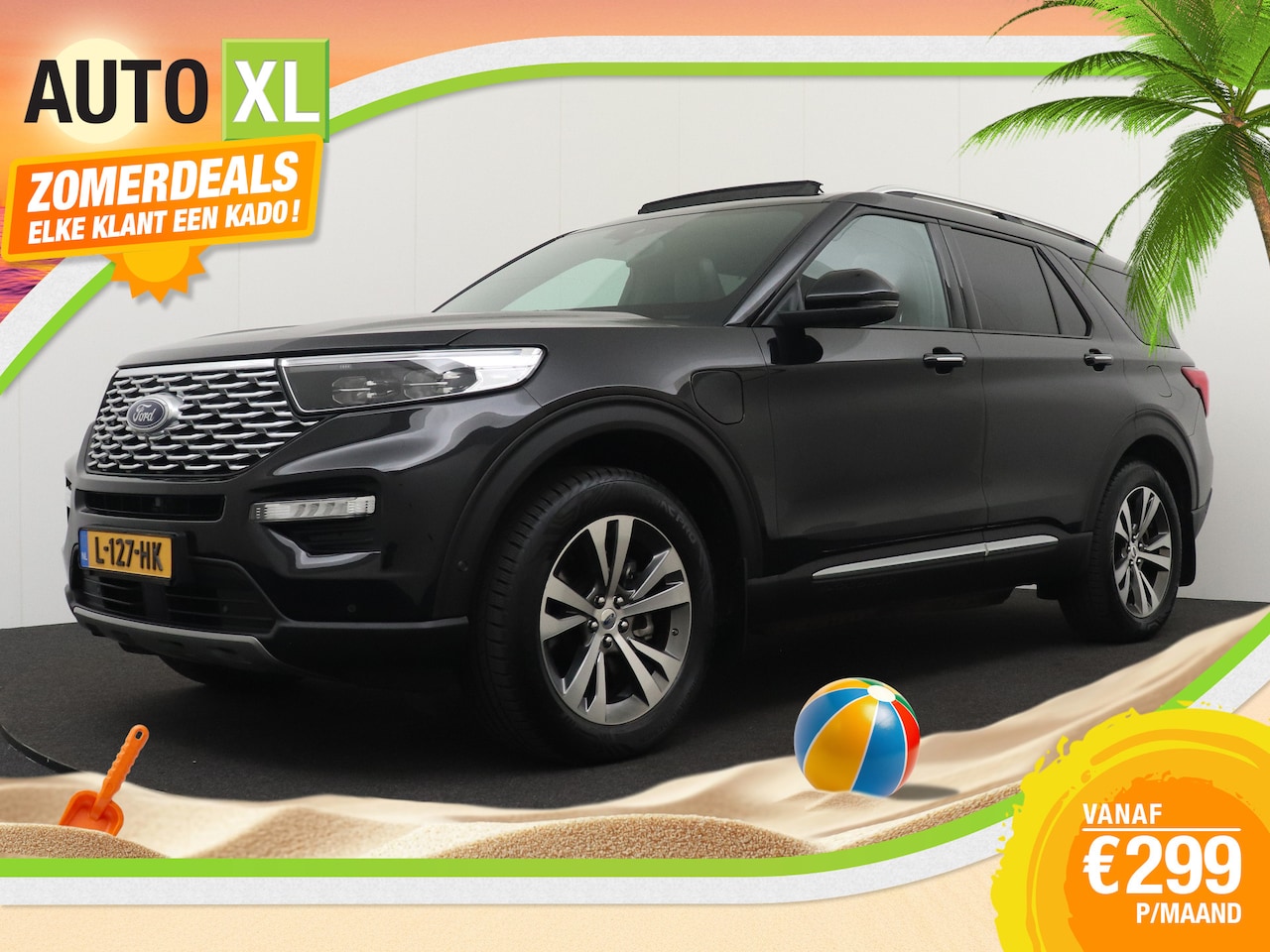 Ford Explorer - 3.0 457 PK V6 PHEV PLATINUM 7-Pers Pano-dak Full Options! - AutoWereld.nl