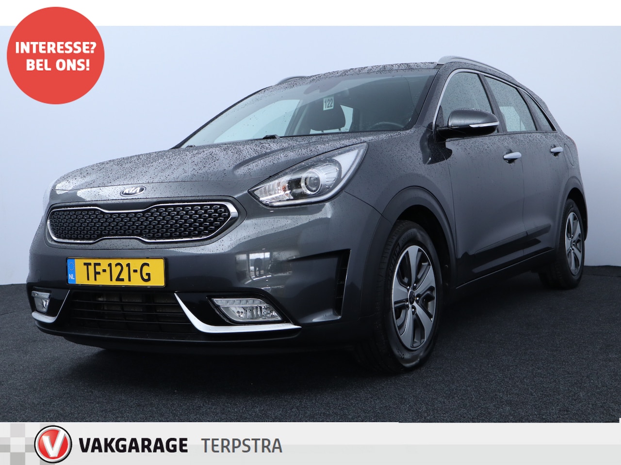 Kia Niro - 1.6 GDi Hybrid DynamicLine/ 16'' LMV/ Apple + Android/ Lane-Assist./ Half-Leder/ Navi/ Cli - AutoWereld.nl
