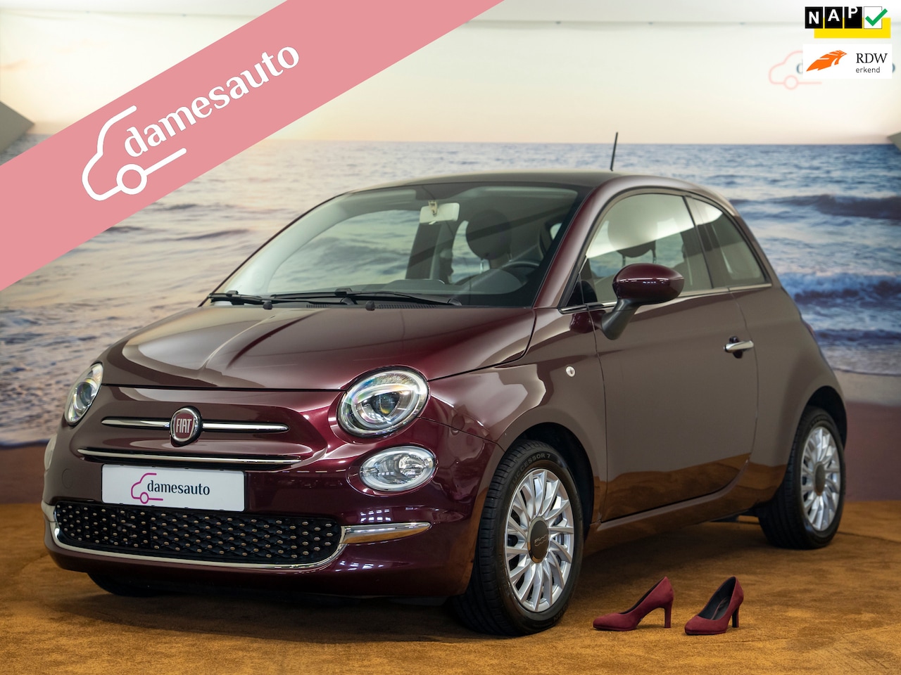 Fiat 500 - 0.9 Turbo Lounge, 1ste eigenaar, NAP, Incl garantie - AutoWereld.nl