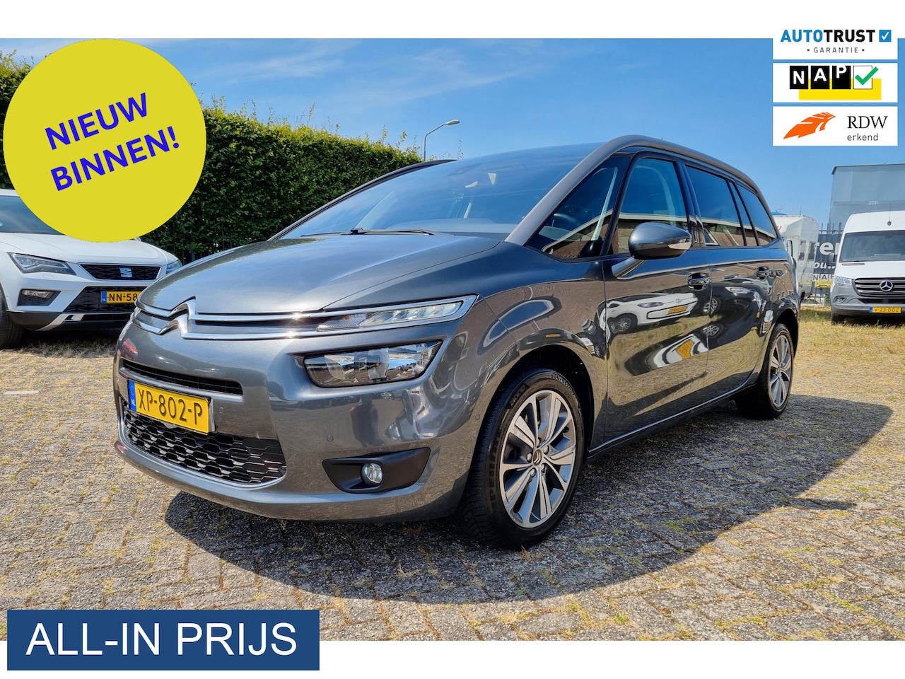 Citroën Grand C4 Picasso - 1.6 e-THP Exclusive ✅7-PERSOONS ✅VOLLE AUTO! ✅TREKHAAK - AutoWereld.nl