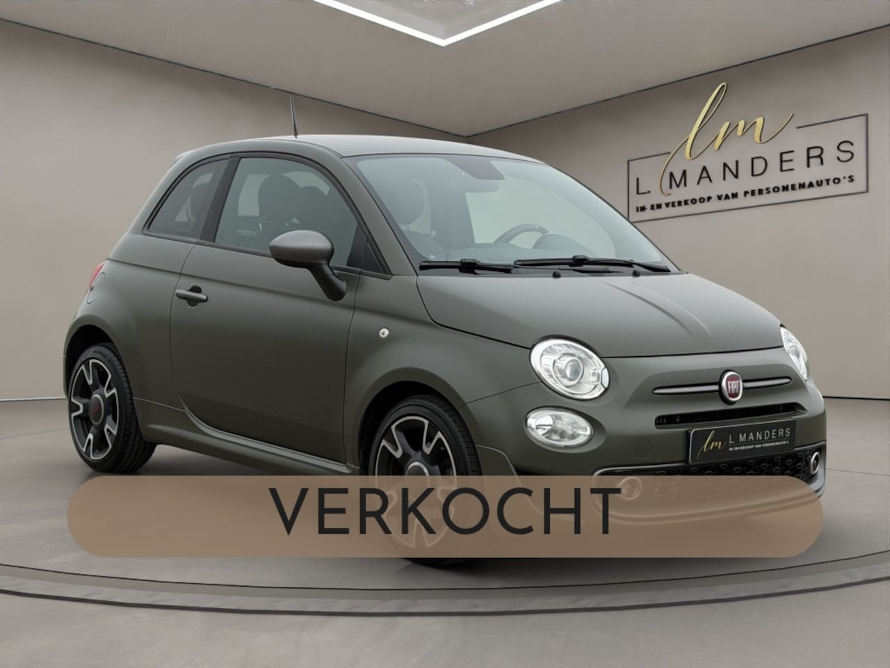 Fiat 500 - 0.9 TwinAir T Sport 2018 MAT GROEN | Apple CarPlay | Leder - AutoWereld.nl