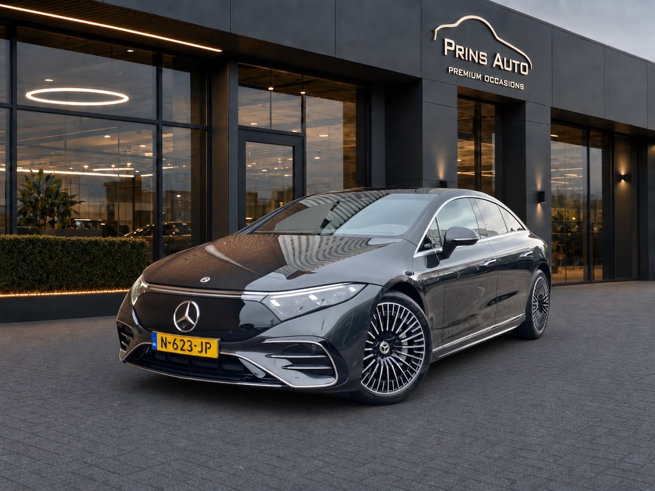 Mercedes-Benz EQS - 450+ Edition 1 108 kWh |3 jaar Mercedes FABRIEKSGARANTIE|4WD|2 DE EIGENAAR|BURMESTER|STOEL - AutoWereld.nl