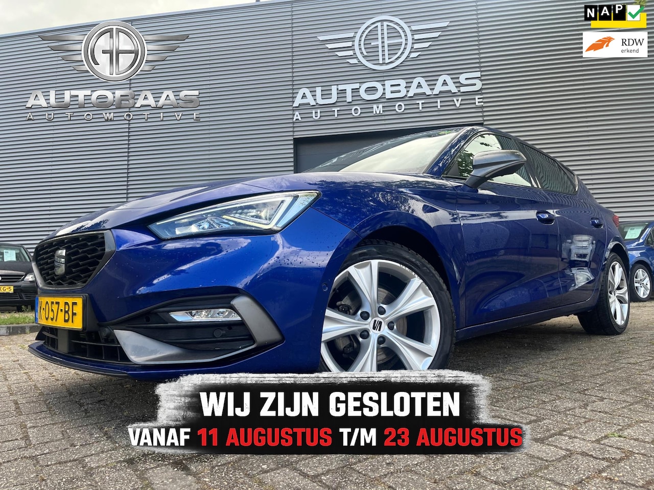 SEAT Leon - 1.0 TSI FR Edition **NW APK 07-2028** NL-AUTO+NAP+1EIG+FULL LED+NAVI+1/2 LEDER+VIRTUAL COC - AutoWereld.nl