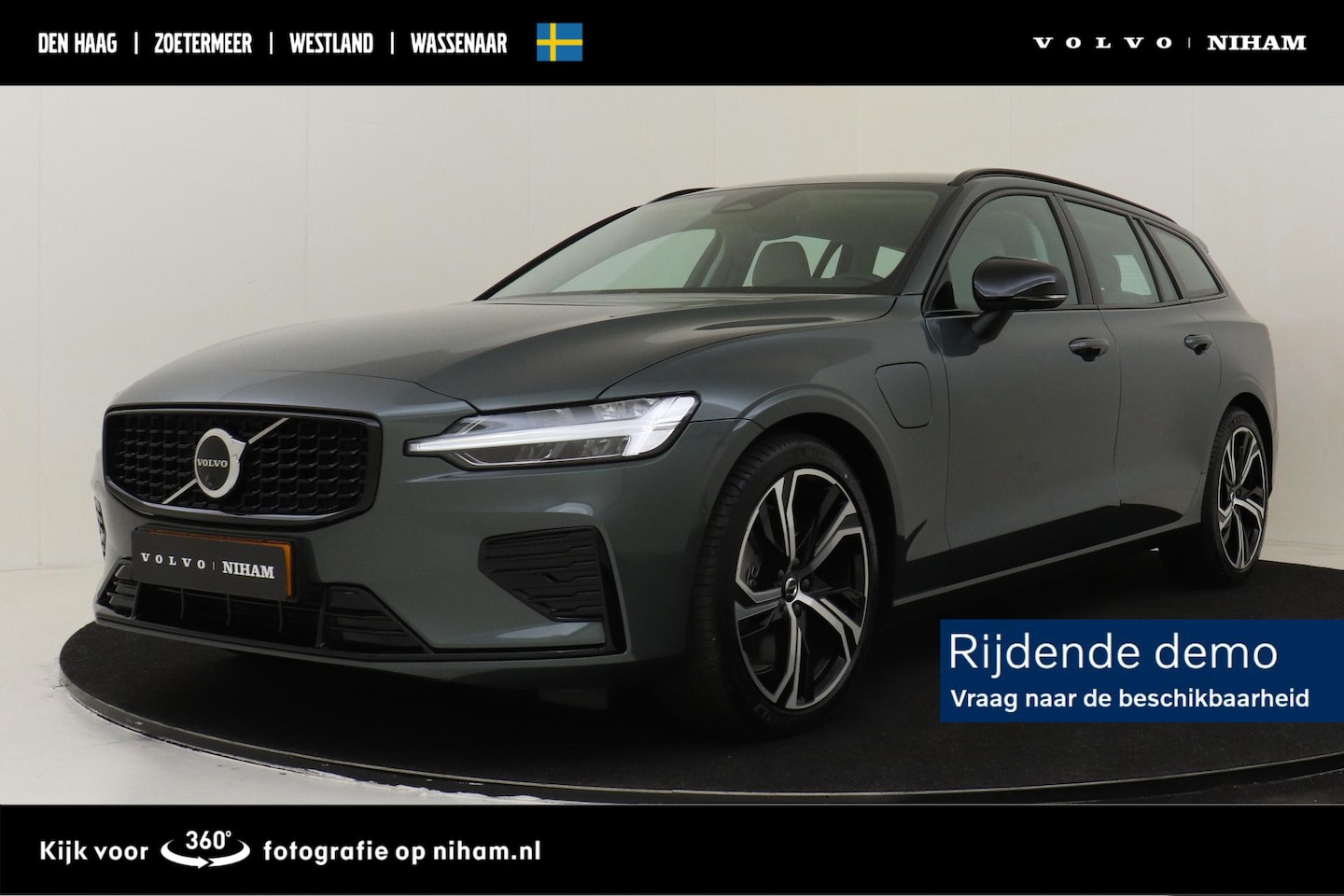 Volvo V60 - T8 PLUG-IN HYBRID AWD PLUS PERFORMANCE ED. DARK -HARMAN/KARDON|360°CAM|POWER-SEATS|POLESTA - AutoWereld.nl