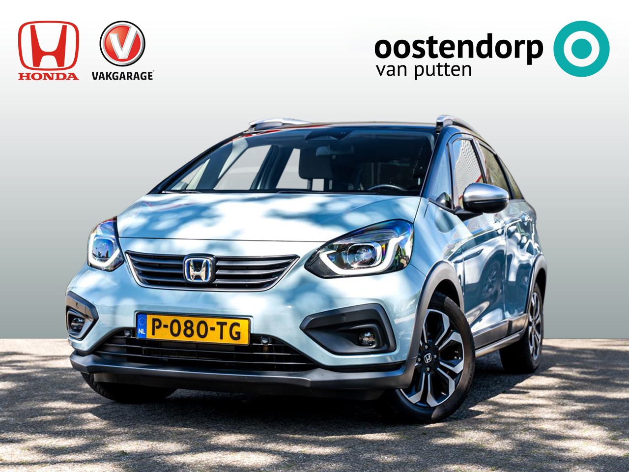 Honda Jazz - 1.5 Full Hybrid Crosstar Automaat | Bi-Tone Surf Blue | Volledig onderhouden | Navigatie | - AutoWereld.nl