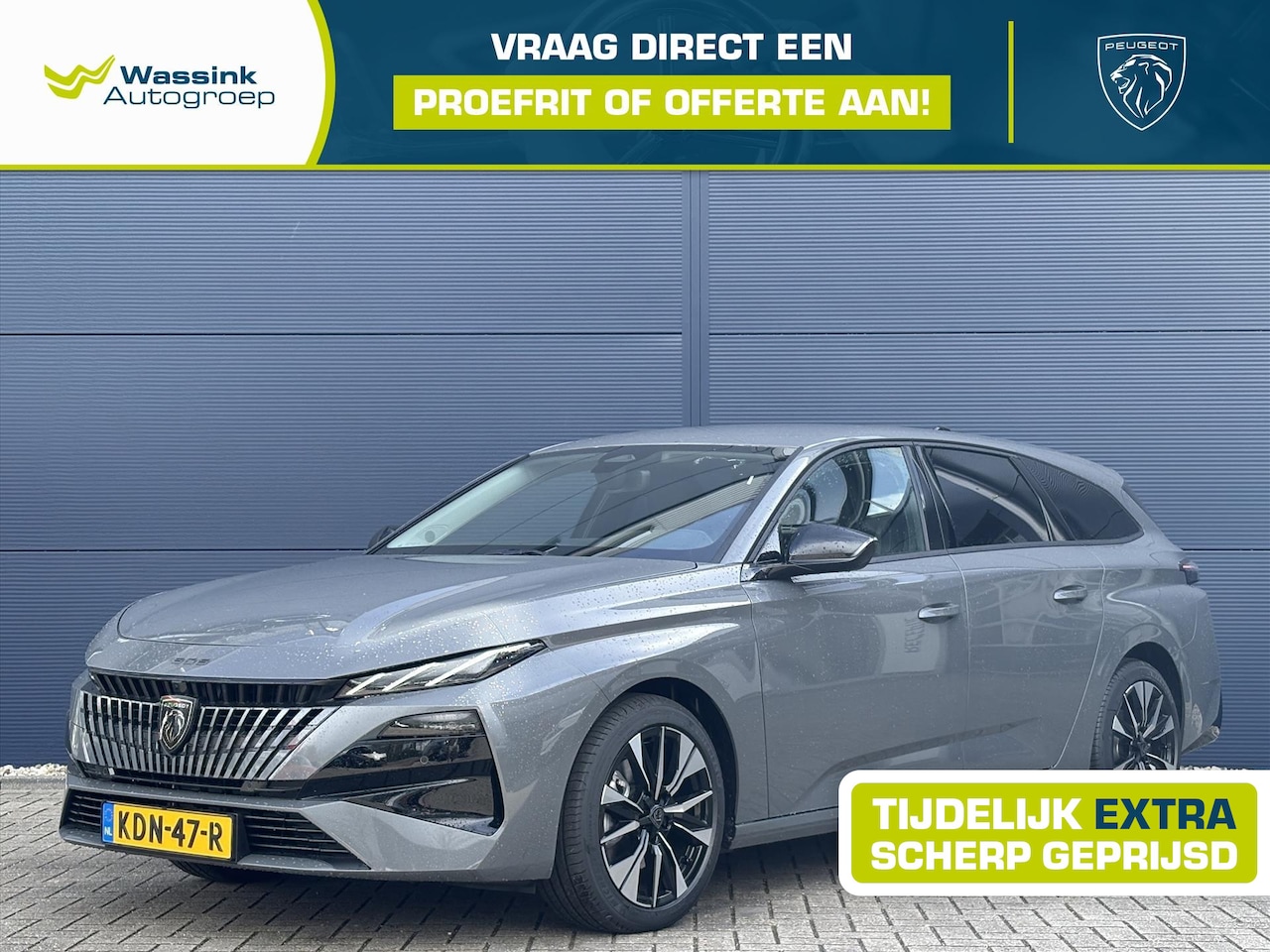 Peugeot 308 SW - Hybrid 145pk e-DCS6 Allure VOORRAAD VOORDEEL | Apple Caprlay & Android Auto | Navigatie | - AutoWereld.nl