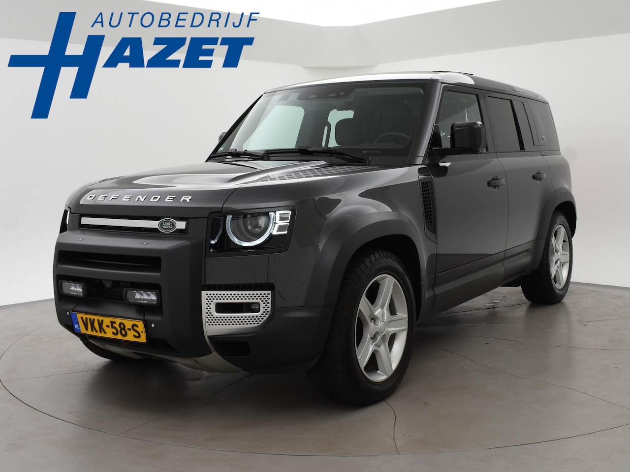Land Rover Defender - 3.0 P400 6-CILINDER BENZINE GRIJS KENTEKEN HSE + PANORAMA | HEAD-UP | TREKHAAK | 360 CAMER - AutoWereld.nl