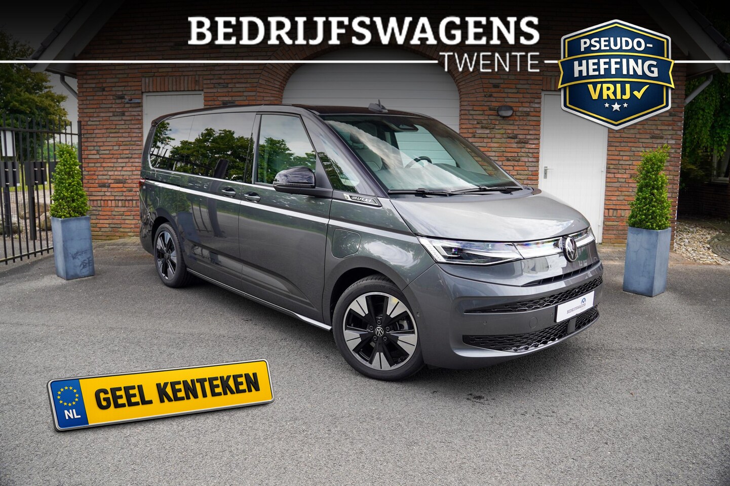 Volkswagen Multivan - 1.5 eHybrid L2 Economy Business 4Motion Leder Trekhaak Area view 19'' Lichtmetalen velgen - AutoWereld.nl