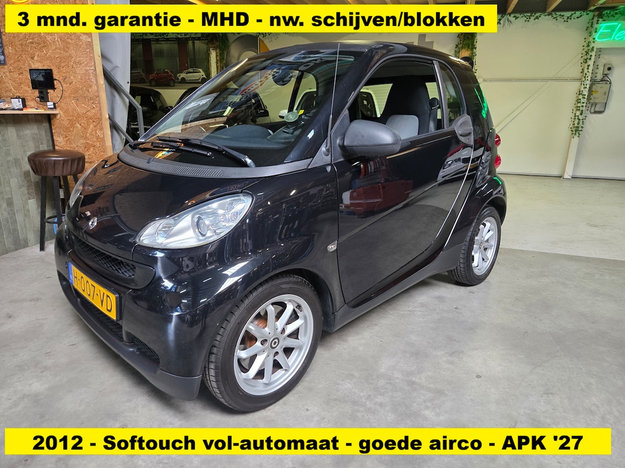 Smart Fortwo coupé - 1.0 mhd Base 1.0 mhd Base, softouch, goede airco, nette Smart met goed onderhoud. - AutoWereld.nl