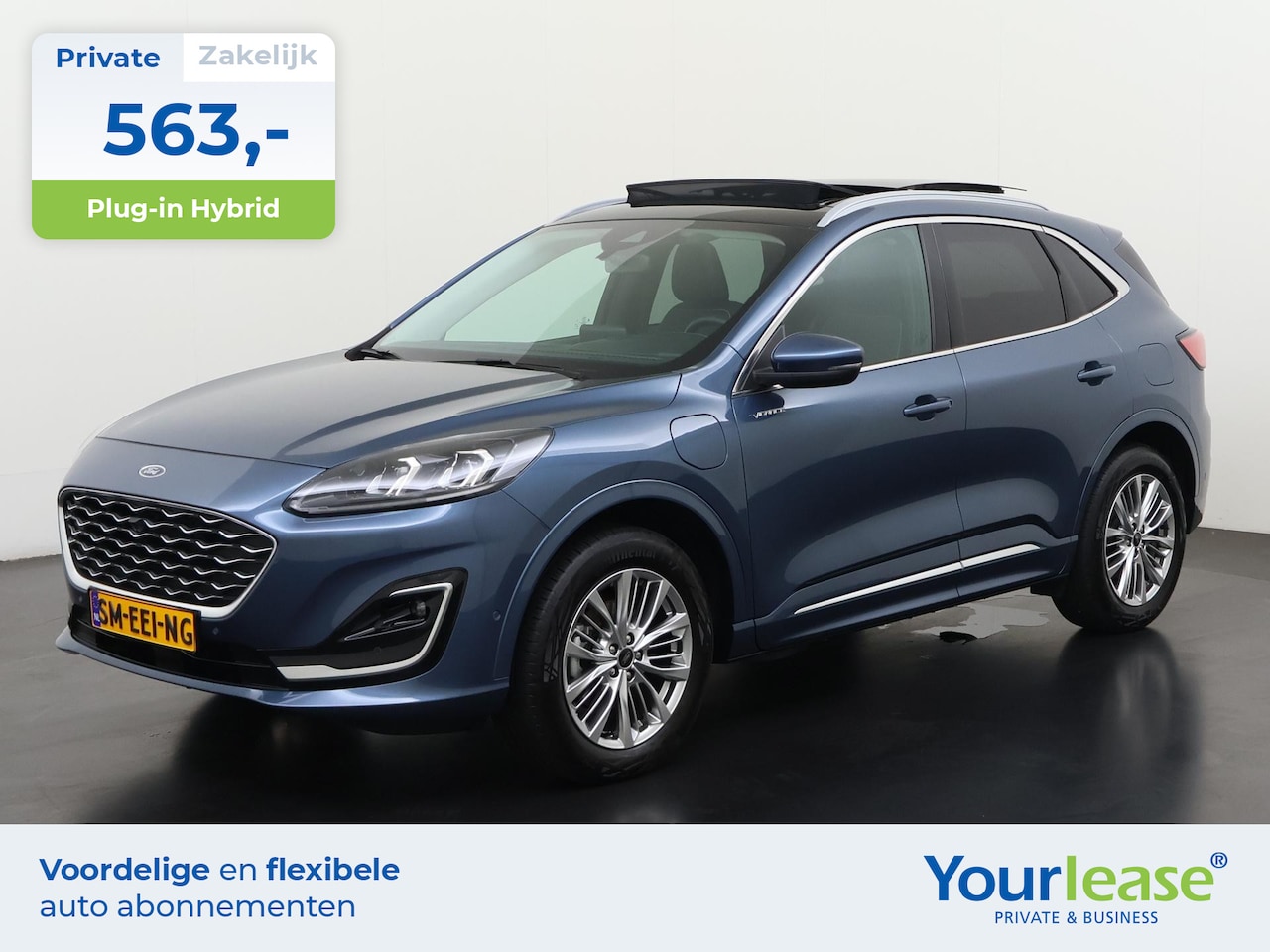 Ford Kuga - 2.5 PHEV Vignale | All-in 563,- Private Lease | Direct uit voorraad - AutoWereld.nl