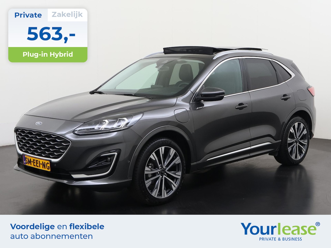 Ford Kuga - 2.5 PHEV Vignale | All-in 563,- Private Lease | Direct uit voorraad - AutoWereld.nl