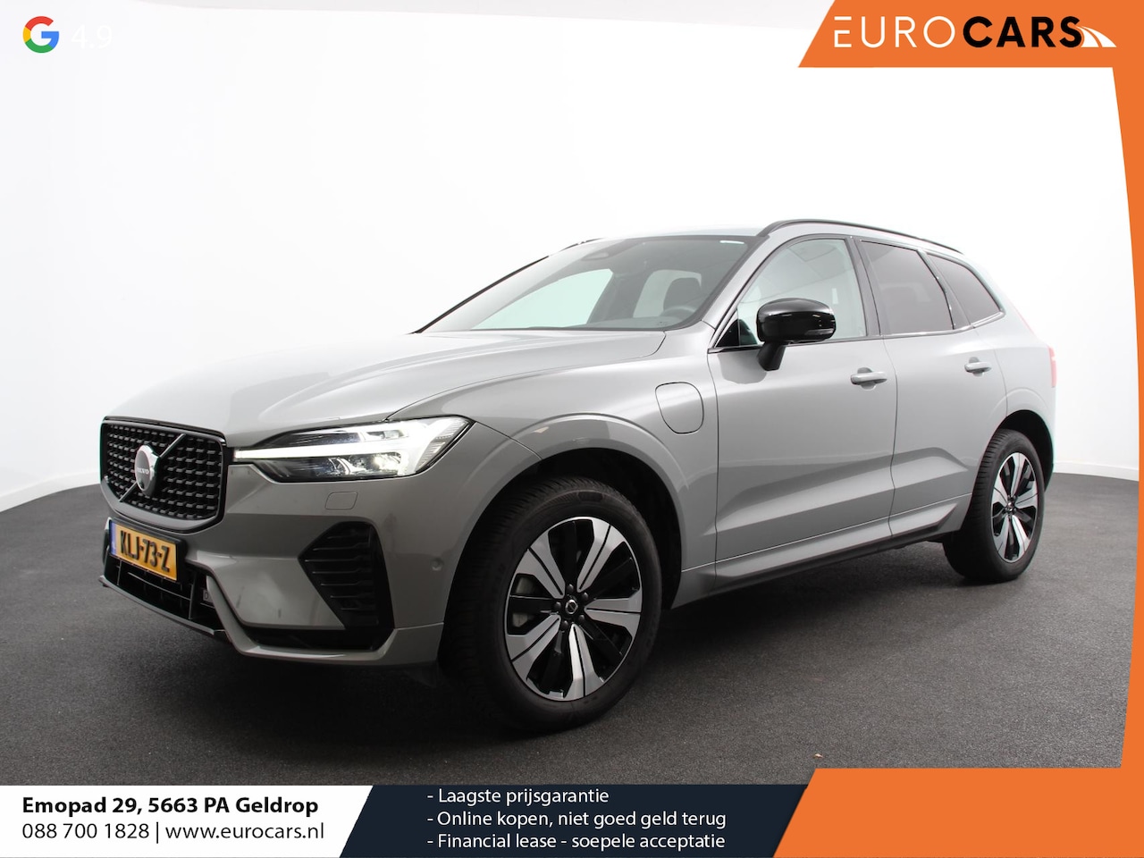 Volvo XC60 - 2.0 T6 Plug-in hybrid AWD Automaat Plus Dark Adaptieve cruise control Leder Navigatie Goog - AutoWereld.nl