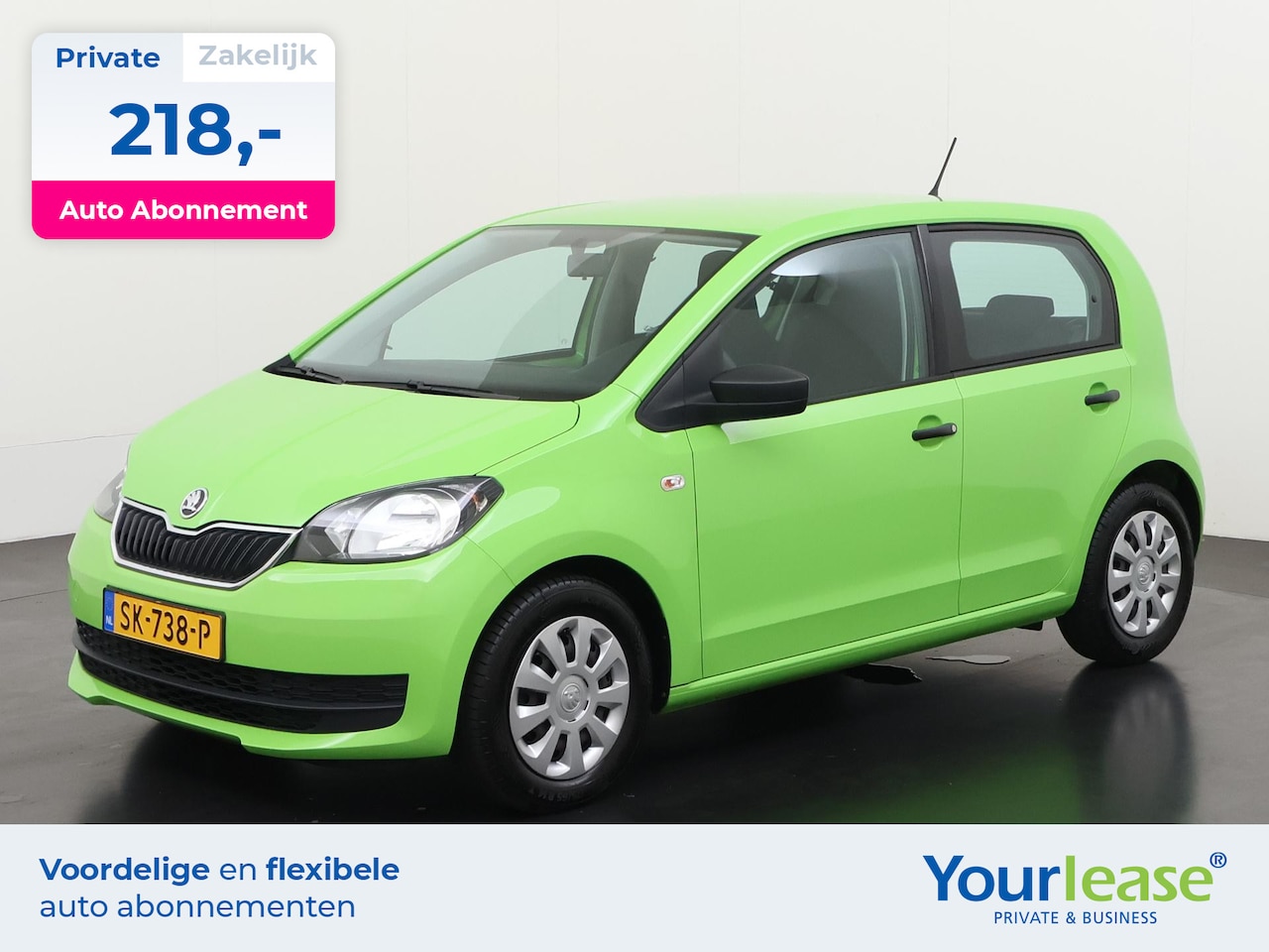 Skoda Citigo - 1.0 Greentech Active | All-in 218,- Private Lease | Direct uit voorraad - AutoWereld.nl