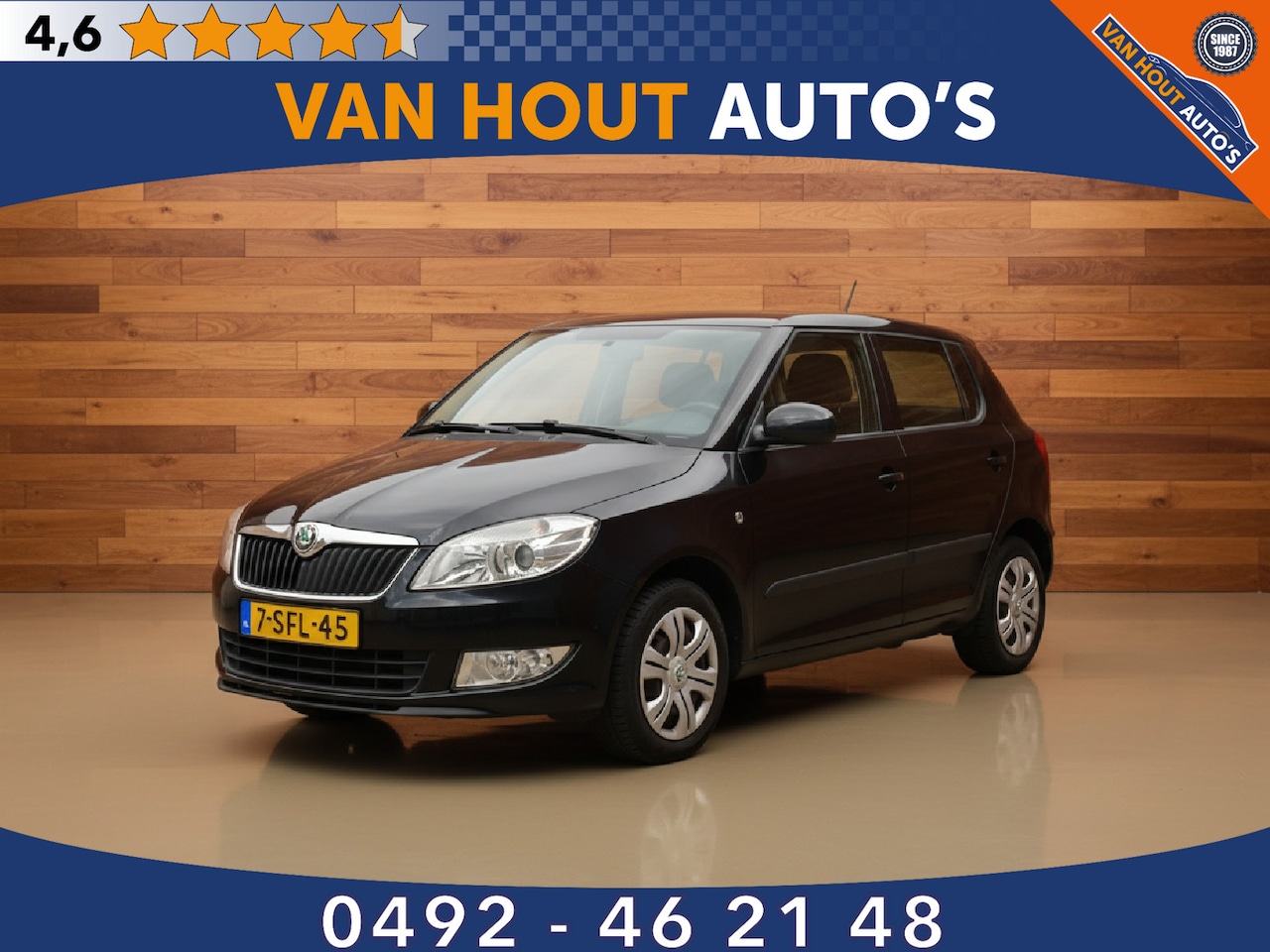 Skoda Fabia - 1.2 TSI Sprint Pro | ECC | NAVI | TREKHAAK - AutoWereld.nl