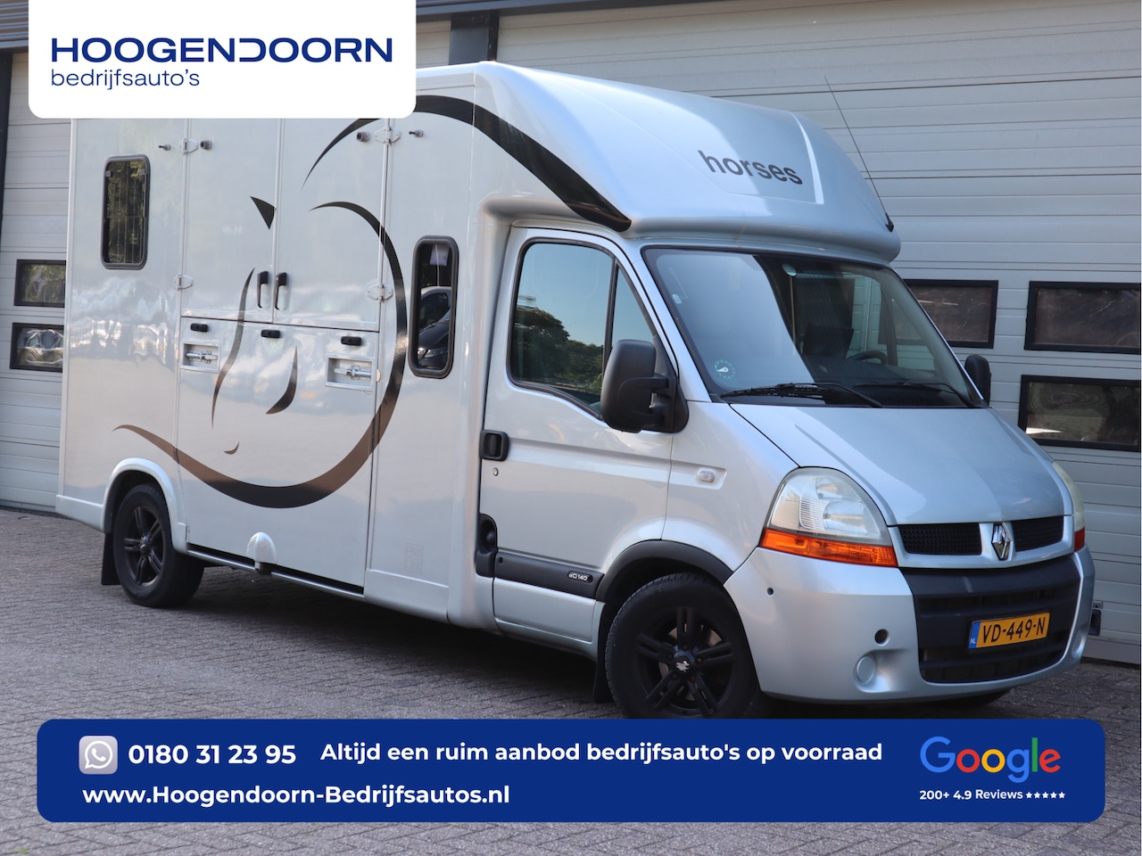Renault Master - 3.0dCi 136pk Paardenwagen Horsetruck Dubbel Cabine 5 Zits - Marge - Bank - Trekhaak - AutoWereld.nl