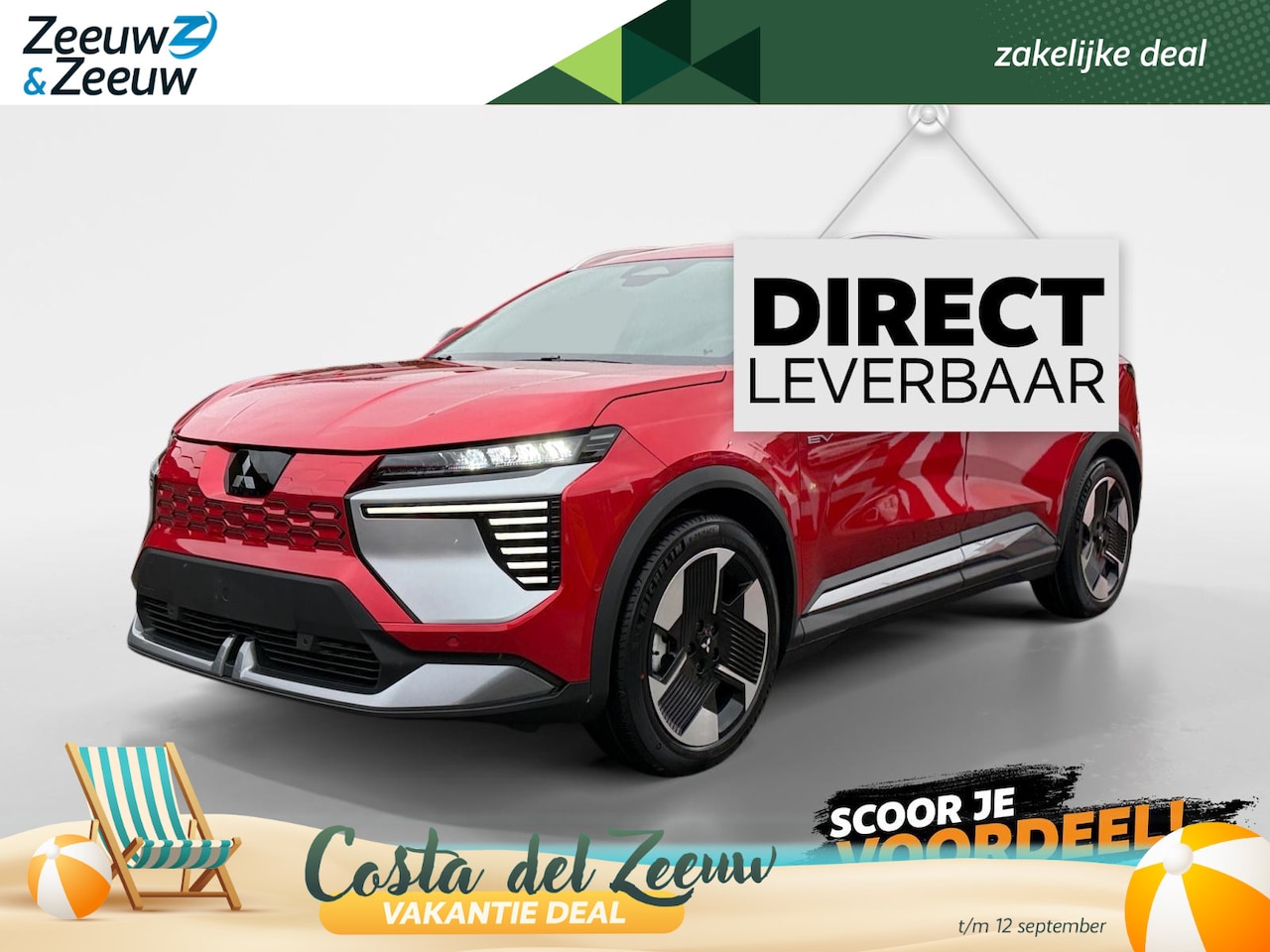 Mitsubishi Eclipse Cross - Intense 87 kWh MY26 | nu met voorrraadkorting van € 6000! | Sunrise red metallic | uiterli - AutoWereld.nl