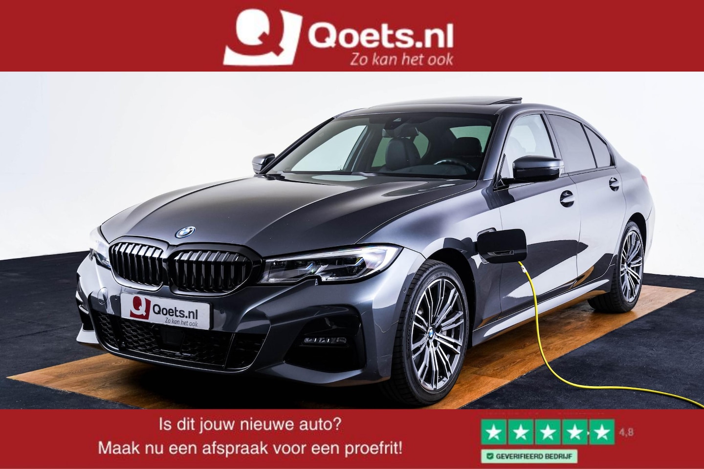 BMW 3-serie - 330e High Executive M Sport - Schuif-/kanteldak - Active Cruise Control - Head up - Elektr - AutoWereld.nl