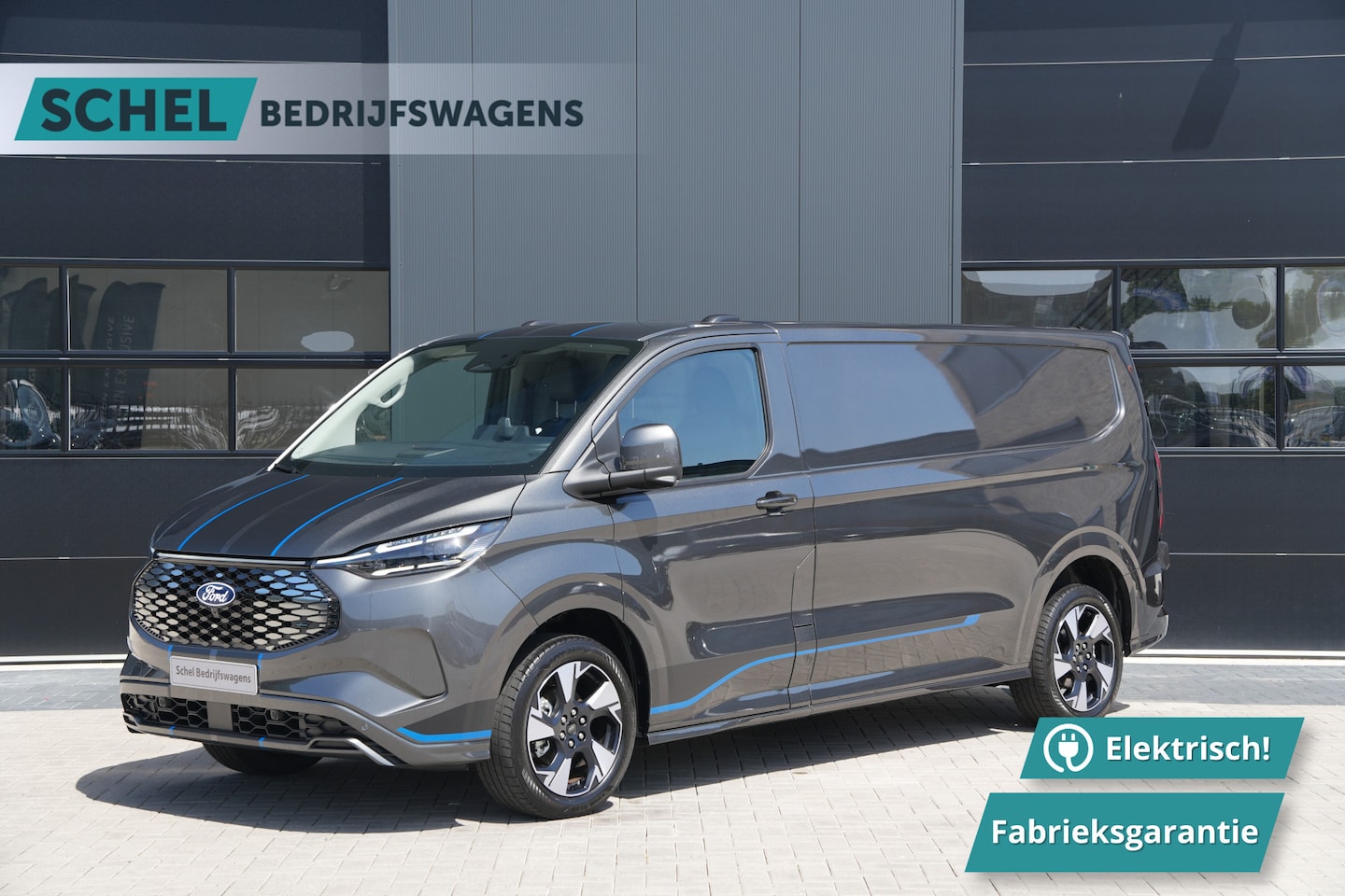Ford Transit Custom - E-Transit 340 L2H1 Sport 71 kWh 218pk - ACC - DDS LED - Pro Power - Verwarmd stuurwiel - N - AutoWereld.nl
