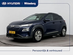 Hyundai Kona Electric - EV PREMIUM 64 kWh | 3- FASE | NAVI | CLIMA | ADAPT. CRUISE | CAMERA | HUD | LEDER | STUUR
