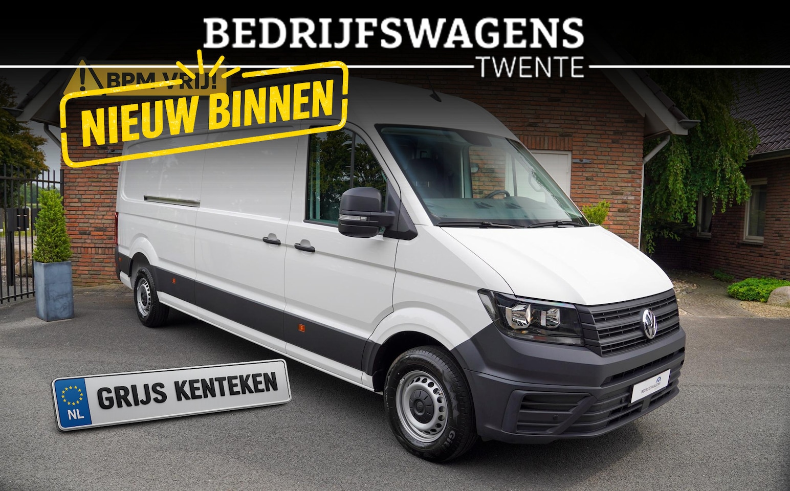Volkswagen Crafter - 2.0 TDI 140PK Automaat L4H3 Airco Cruise Control Parkeer sensoren V+A - AutoWereld.nl