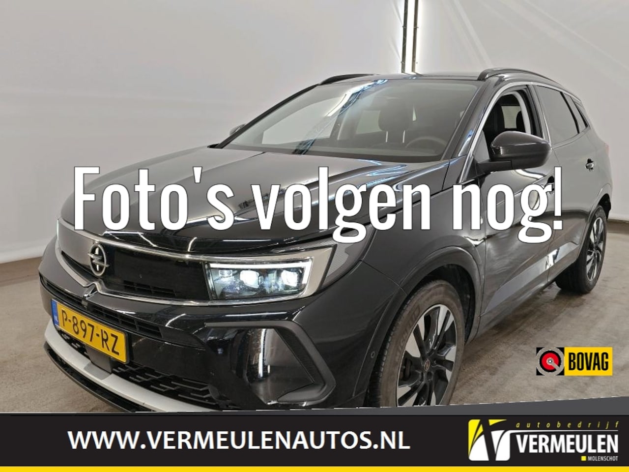Opel Grandland - 1.2 Turbo 130PK Ultimate + 18"/ Navi/ Clima/ Cruise/ Camera/ Full-LED/ Winterpakket/ NL au - AutoWereld.nl