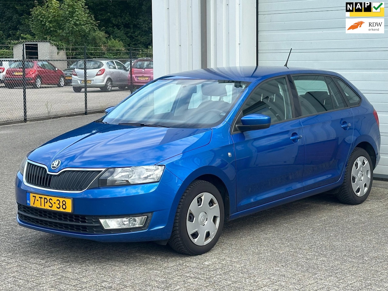Skoda Rapid Spaceback - 1.2 TSI Greentech Ambition Businessline 1.2 TSI Greentech Ambition Businessline, Airco, Cruise, 105 PK, Dealeronderhouden. - AutoWereld.nl