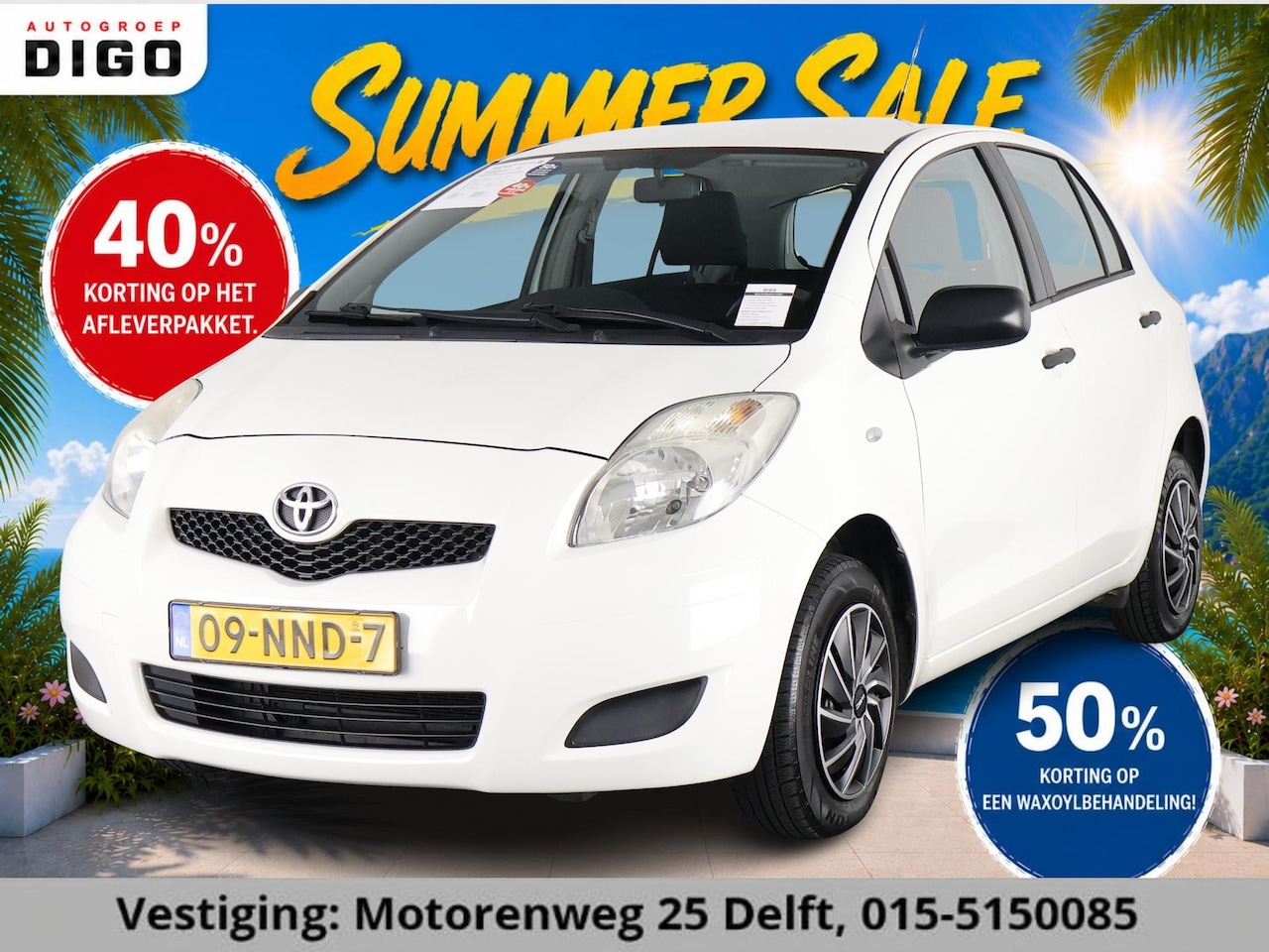 Toyota Yaris - 1.0 VVTi ACCES AIRCO 5 DEURS . AIRCO . ELEKTRSICHE RAMEN VOOR . RADIO-CD/MP3 SPELER . - AutoWereld.nl