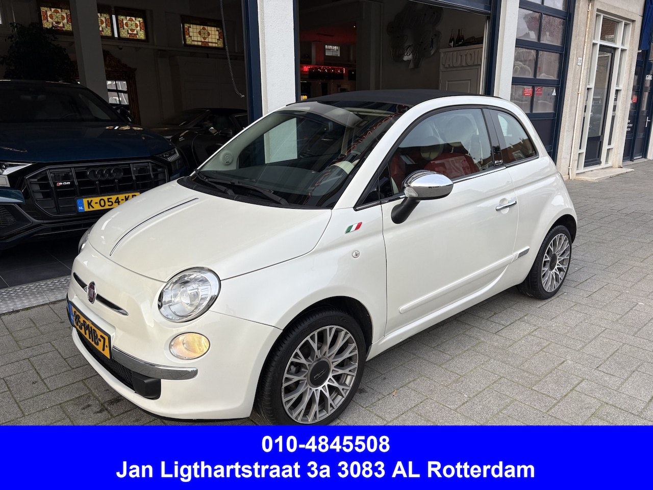 Fiat 500 C - 1.2 Rock NL AUTO/AUTOMAAT/PARELMOER WIT - AutoWereld.nl