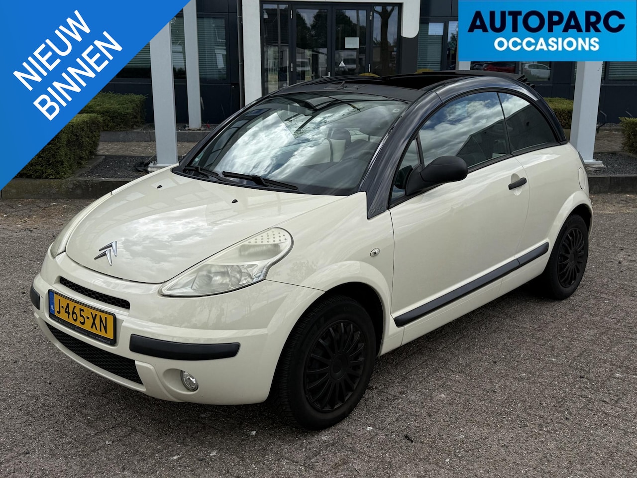 Citroën C3 Pluriel - 1.4i AIRCO (STEENKOUD), 4 ELECT RAMEN, NAVI, BLUETOOTH, CV, SPLINTERNIEUWE KOPPELING, BOEK - AutoWereld.nl
