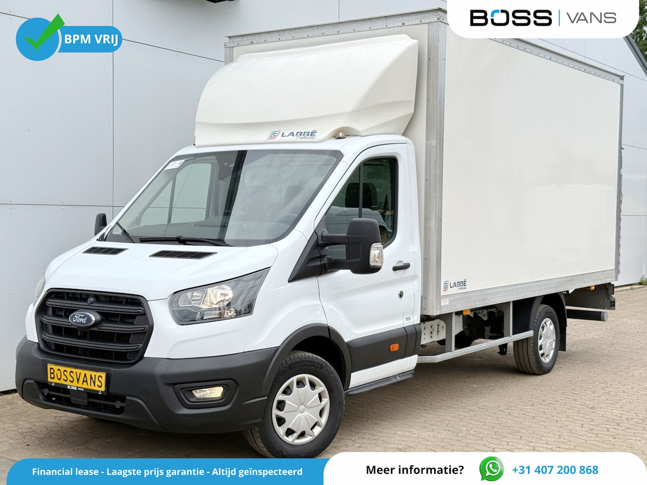 Ford Transit - 2.0 TDCI 130PK Laadklep Airco Bakwagen Cruise Control Lane Assist Koffer Meubelbak - AutoWereld.nl