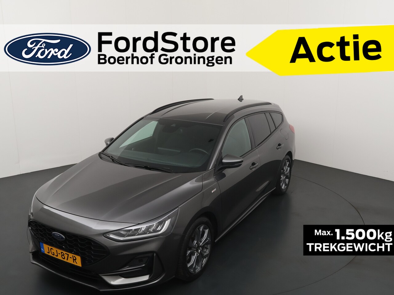 Ford Focus Wagon - Ecoboost Hybrid 125 pk ST-line AUTOMAAT | Winter Pack | Nieuwe 4 seiz. banden | Navi | Cli - AutoWereld.nl