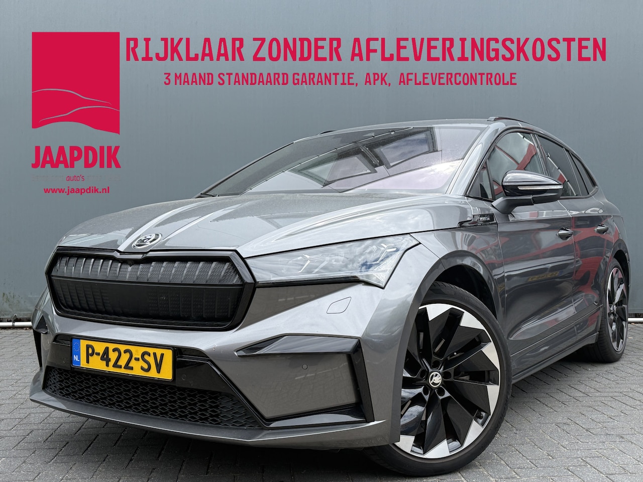 Skoda Enyaq iV - BWJ 2022 60 180 PK Sportline FULL LED | HALF LEDER | STOEL + STUURVERW. | ADAPTIVE CRUISE - AutoWereld.nl