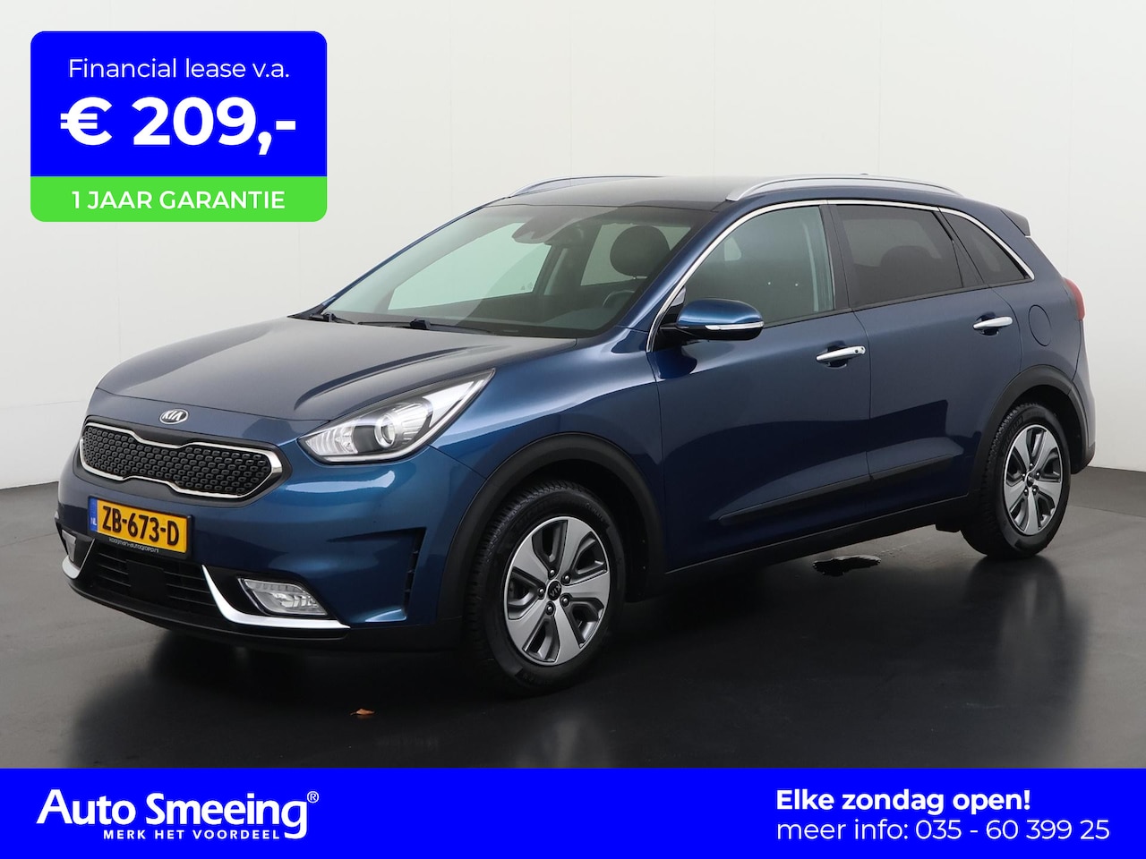 Kia Niro - 1.6 GDi Hybrid DynamicPlusLine | Trekhaak | Leder | Camera | Zondag Open! - AutoWereld.nl