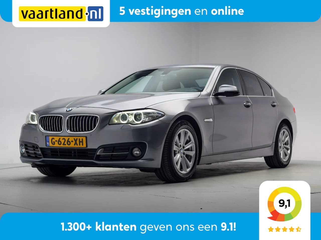 BMW 5-serie - 520i Luxury Edition Aut. [ Harman/Kardon Memory Camera Leder ] - AutoWereld.nl