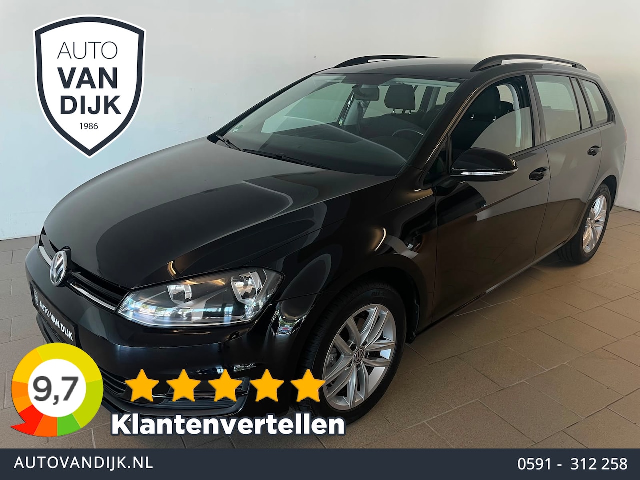 Volkswagen Golf Variant - 1.2 TSI Trendline AIRCO NAVI VIA APP GROOT SCHERM BLUETOOTH TREKHAAK ELEK RAMEN VELGEN ZEE - AutoWereld.nl