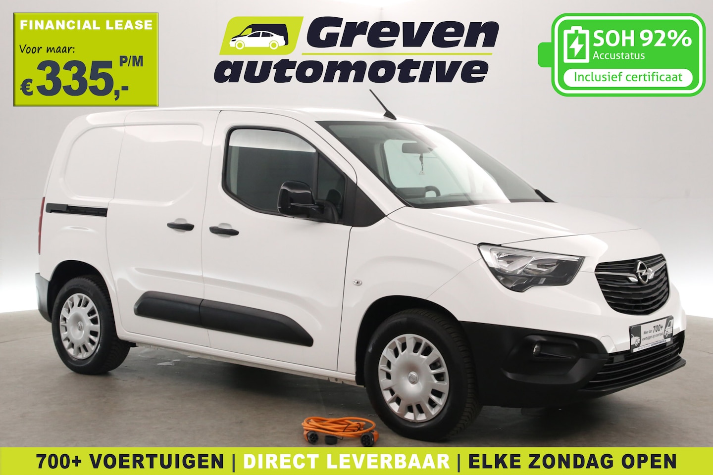 Peugeot e-Partner - Opel e-Combo 50 kWh | Snelladen | SOH 92% | Airco | Cruise | Camera | Carplay | Parkeersen - AutoWereld.nl