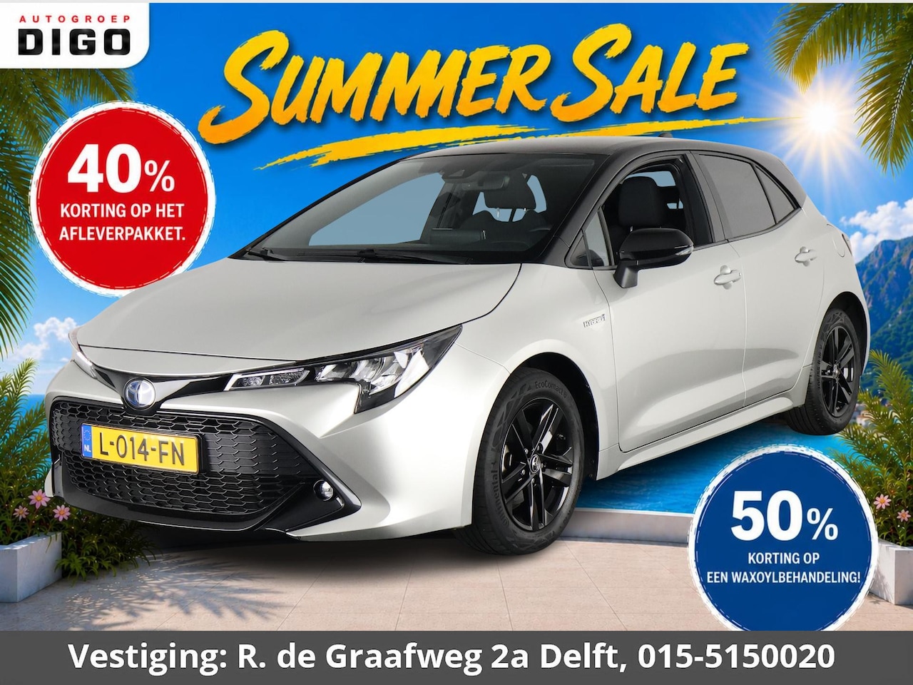 Toyota Corolla - 1.8 Hybrid Active Bi-Tone Sport | Apple Carplay & AndroidAUTO | Navigatie | Privacy Glass - AutoWereld.nl