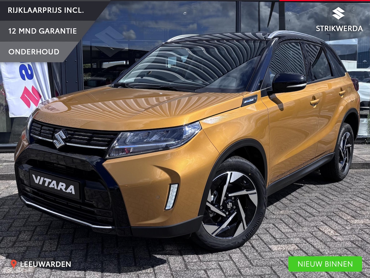 Suzuki Vitara - 1.4 Boosterjet Smart Hybrid Style Nieuw/Navi/Clima/Leder - AutoWereld.nl