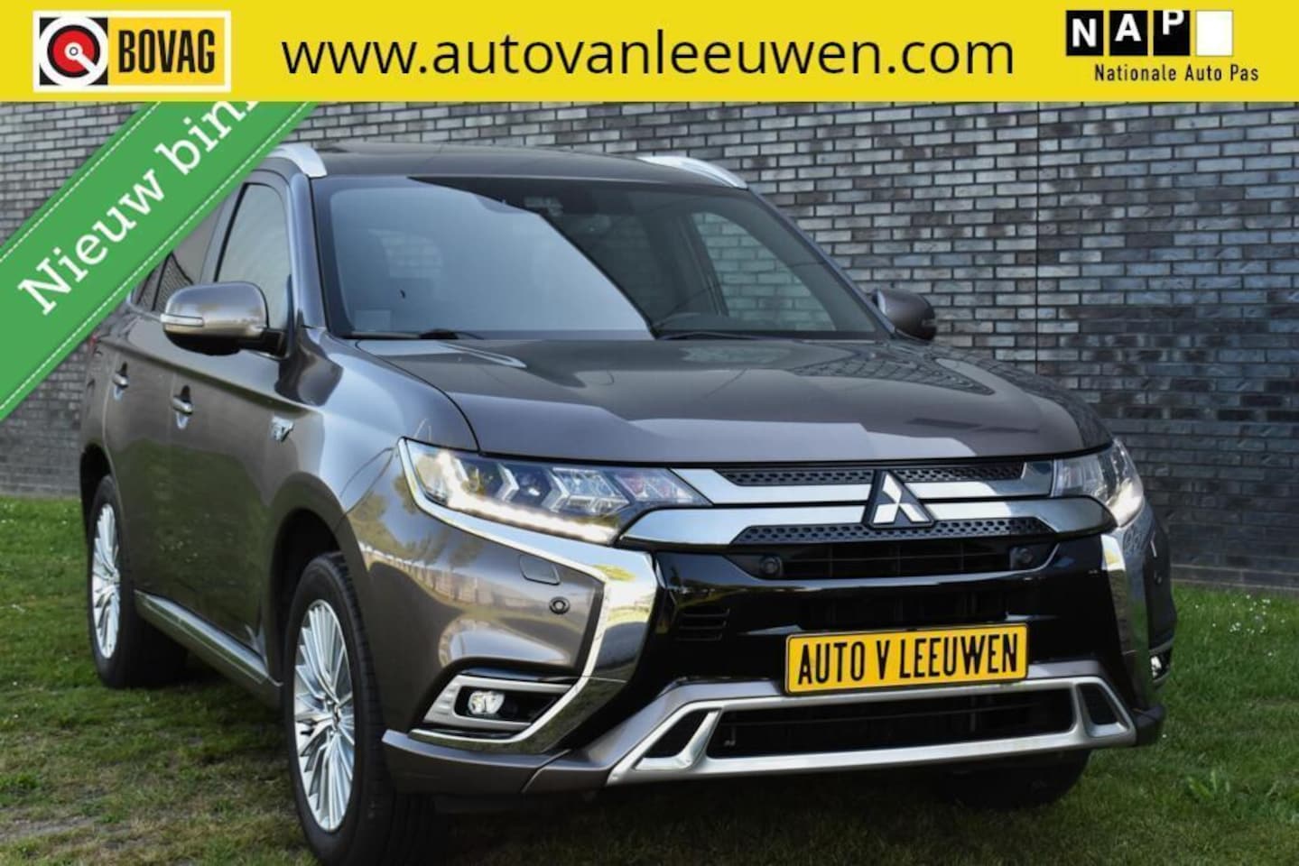 Mitsubishi Outlander - 2.4 PHEV Intense+ LEDER VOL! 360º CAMERA/ELEK. A. KLEP/CARPLAY-ANDROID WIFI/ETC,! - AutoWereld.nl