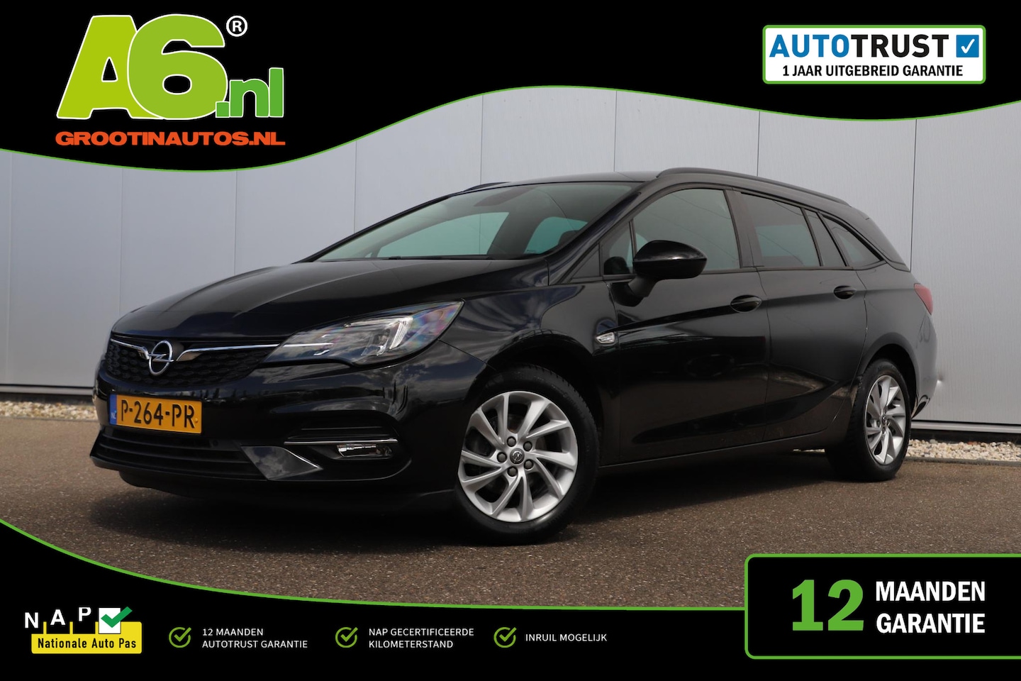 Opel Astra Sports Tourer - 1.2 Business Edition 131PK Trekhaak LMV Navigatie Carplay Airco Cruise Parkeersensor - AutoWereld.nl