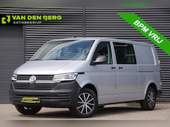 Volkswagen Transporter - 2.0 TDI L2 DC-5P, 150PK AUT. LED, 2X SCHUIFDEUR, STOELVERWARMING, STANDKACHEL, AIRCO, DUBB