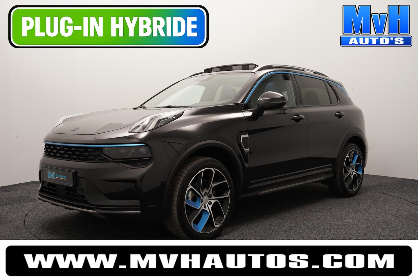 Lynk & Co 01 - 1.5 PHEV|ZWARTE.HEMEL|360ºCAM|PANO|262PK|SOH98% - AutoWereld.nl