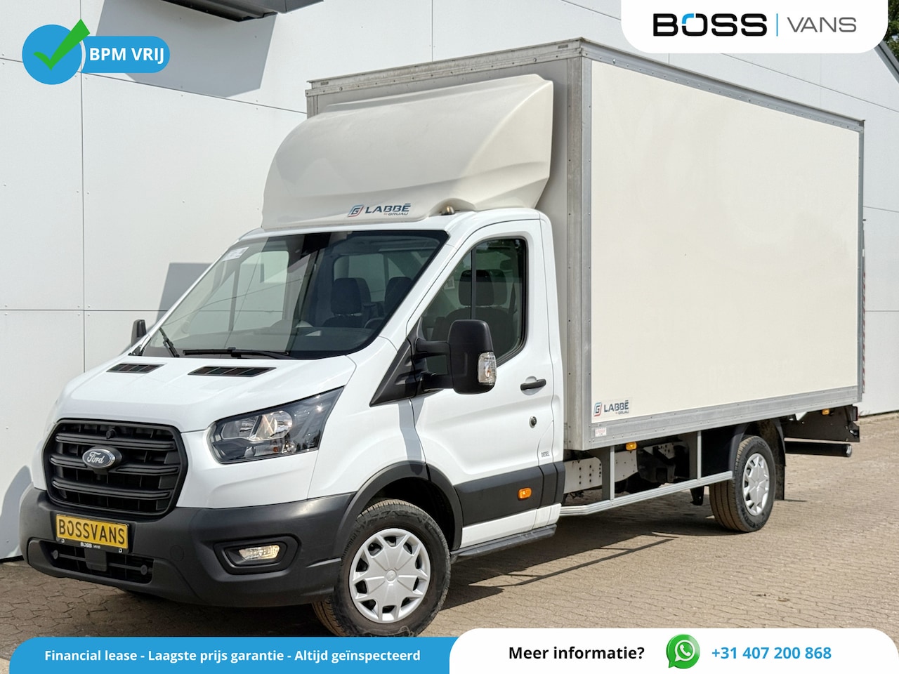 Ford Transit - 2.0 TDCI 130PK Laadklep Airco Bakwagen Cruise Control Lane Assist Koffer Meubelbak - AutoWereld.nl