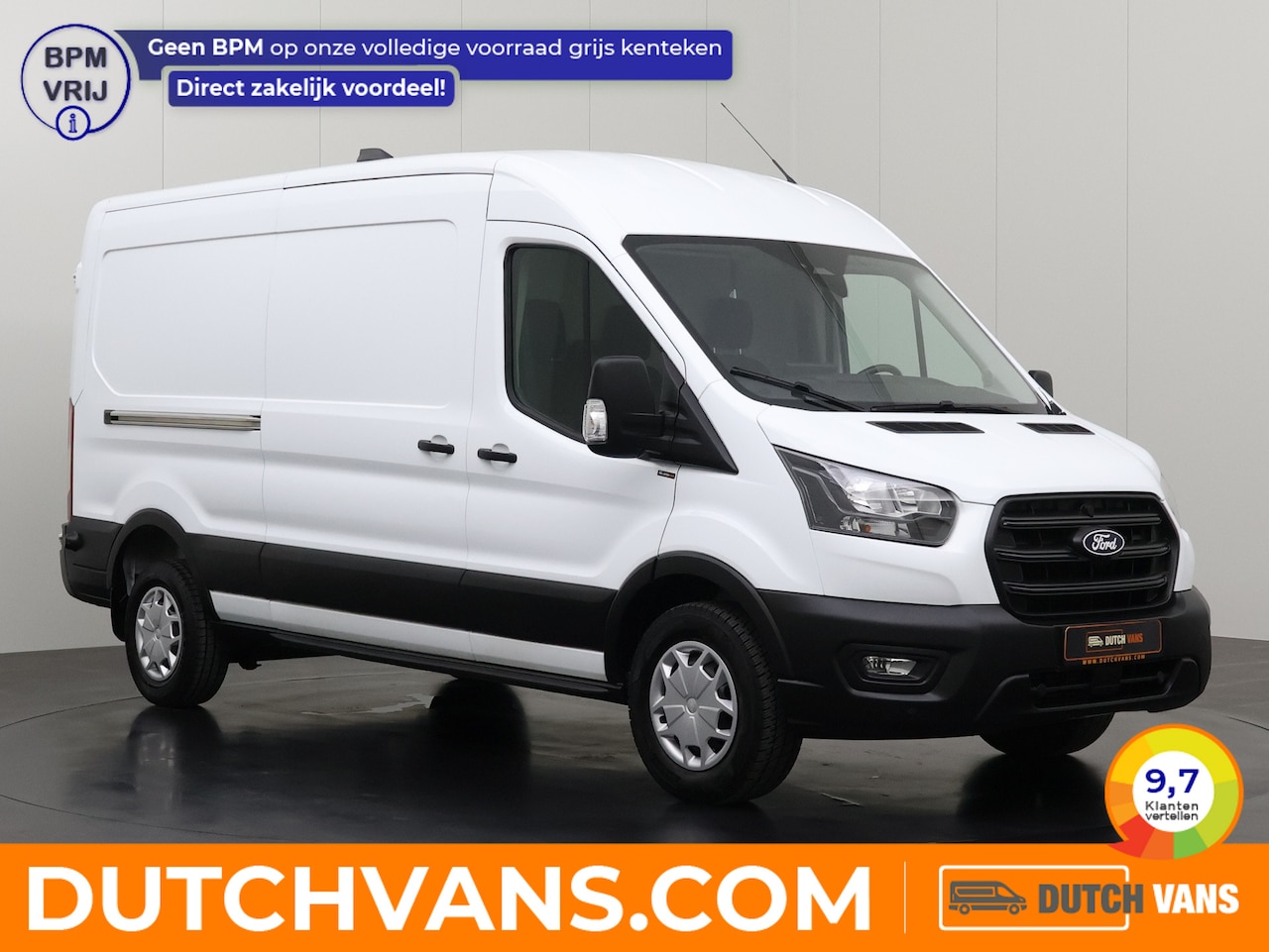 Ford Transit - 2.0TDCi 130PK L3H2 | Multimedia | Camera | Airco | Cruise | 3-Zits | Betimmering - AutoWereld.nl