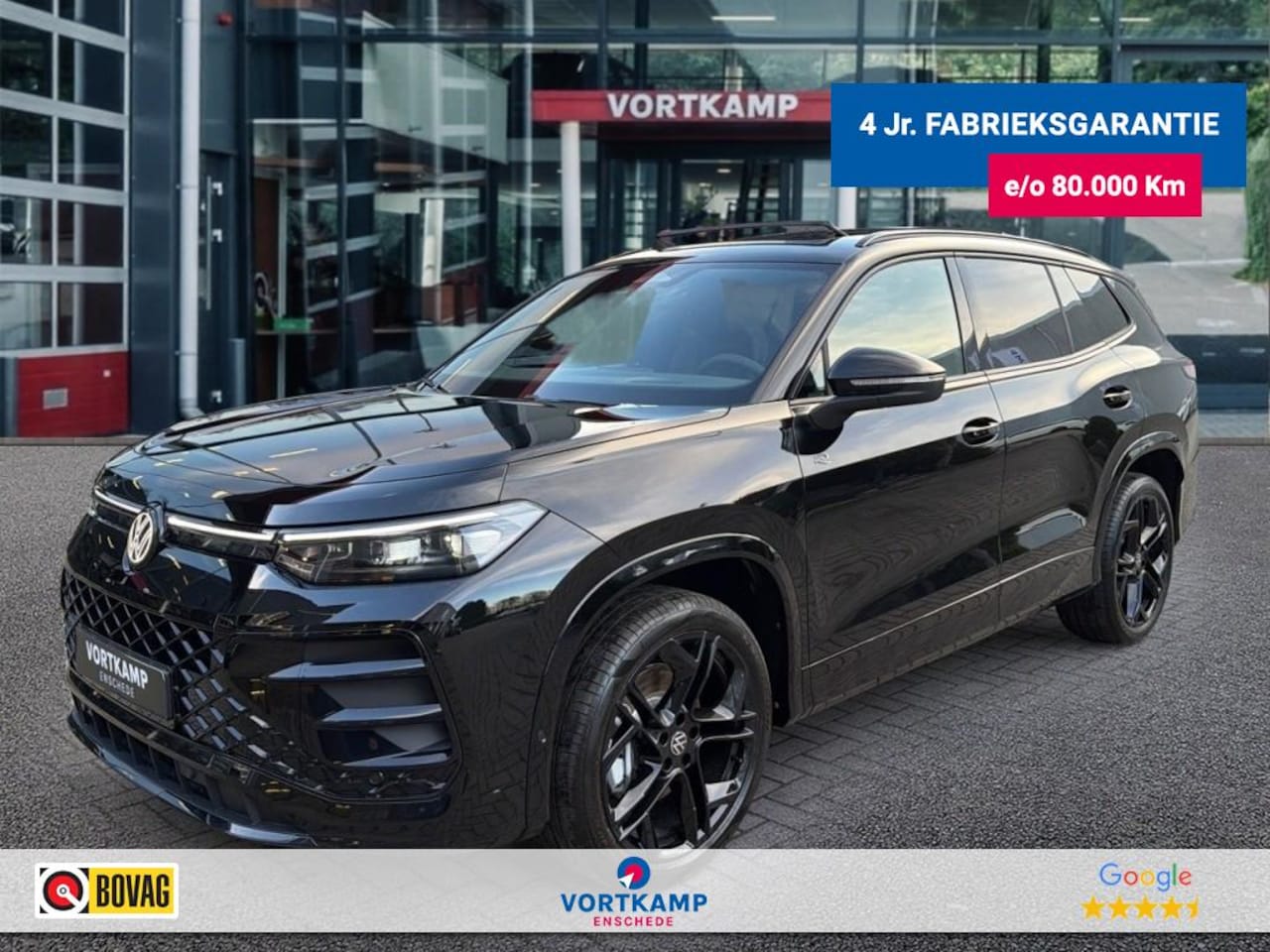 Volkswagen Tayron - 1.5 eTSI R-LINE 7PERS. TREKHAAK/LEDER/CAMERA/PANO-DAK/ELEK-KLEP/ACC/HUD/STOELVERW - AutoWereld.nl