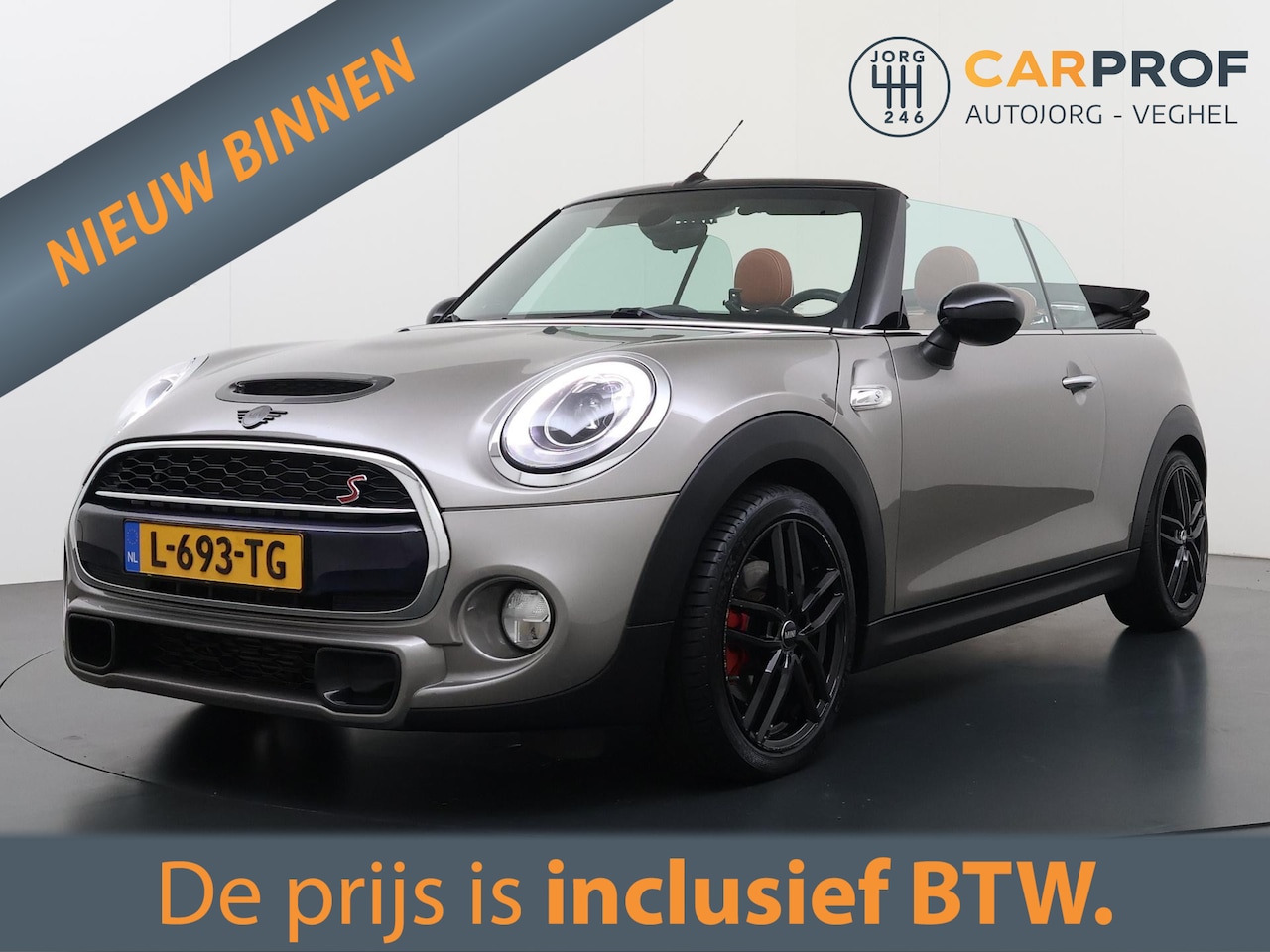 MINI Cabrio - 2.0 Cooper S Chili Serious Business Navigatie | Lederen interieur | LMV | - AutoWereld.nl
