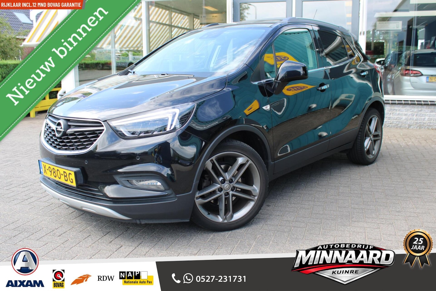 Opel Mokka X - 1.4 Turbo 4x4 Innovation|Automaat|Leer|Navi|Camera|Stoel en Stuur verw|Open dak. - AutoWereld.nl