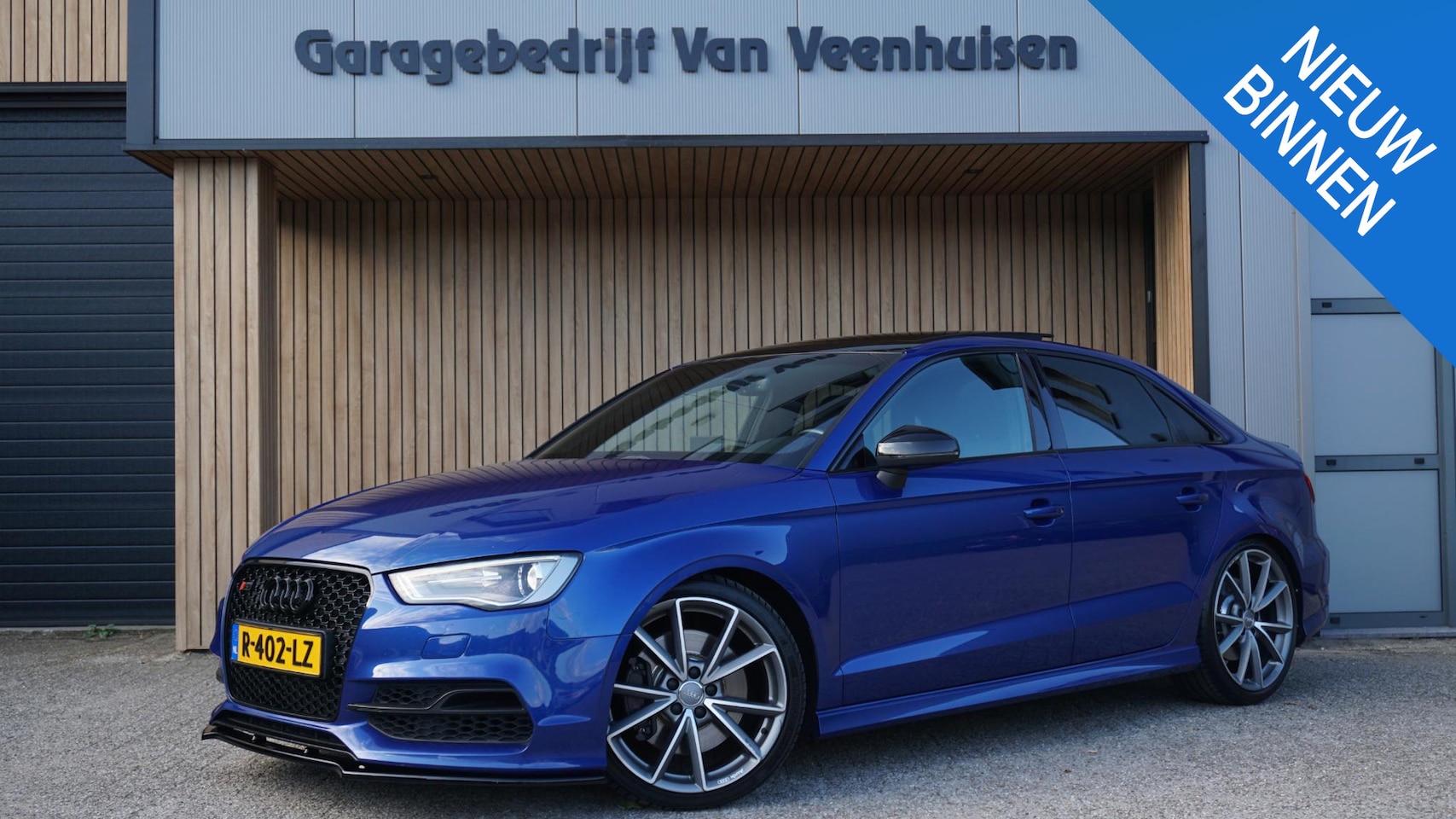 Audi S3 - Limousine 2.0 TFSI 300pk quattro Pano.Dak B&O 19inch LM Xenon Navi Sepang Blue Clima Leder - AutoWereld.nl