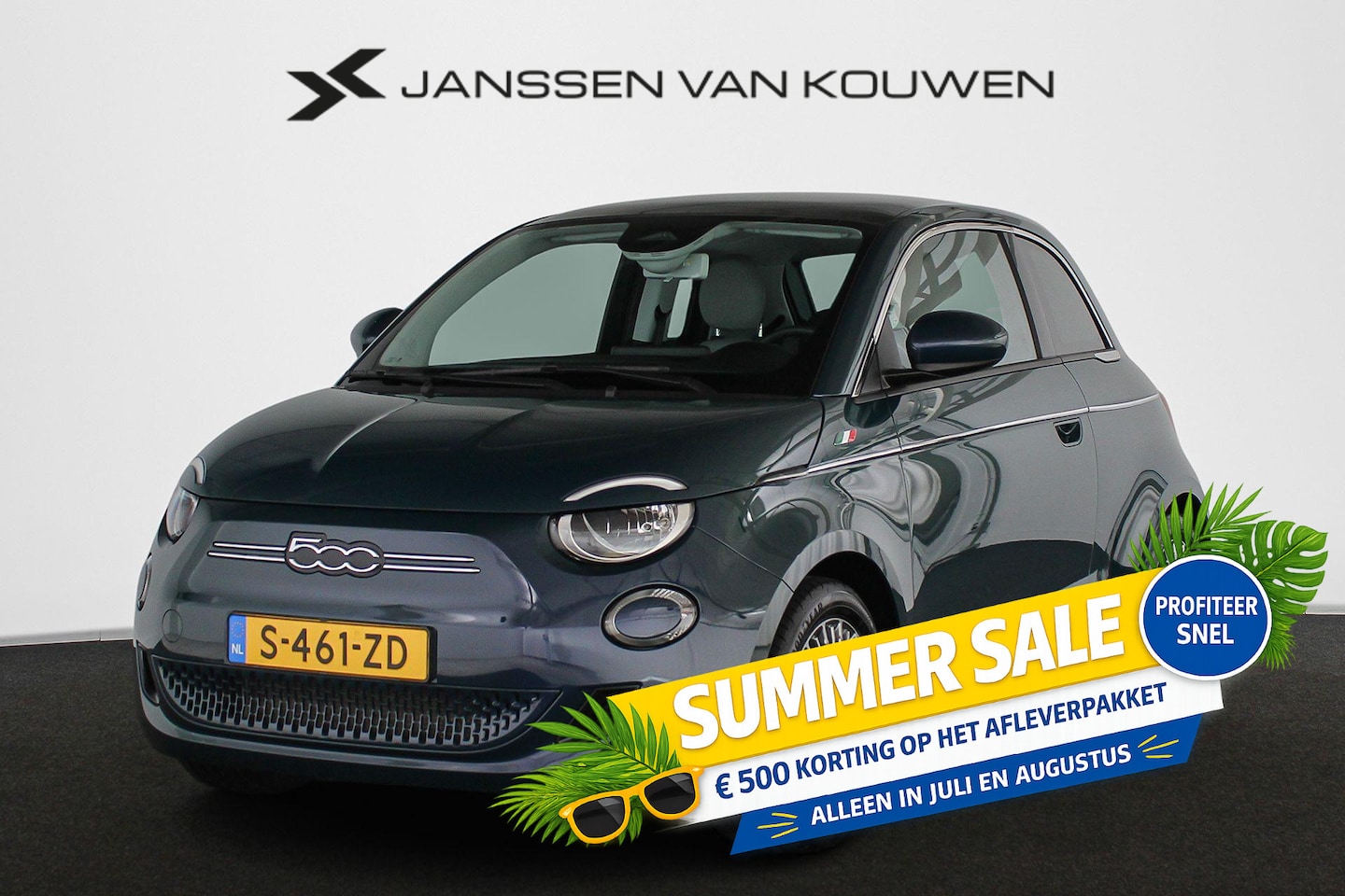 Fiat 500 - 3+1 Icon 42 kWh Panoramadak Apple CarPlay Camera 16" - AutoWereld.nl